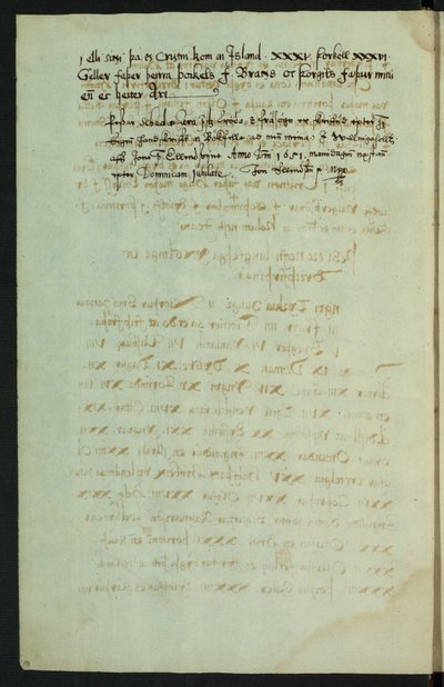 Copy of Íslendingabók by Jón Erlendsson, stored at Árni Magnússon Institute (page 18/25) by Jón Erlendsson